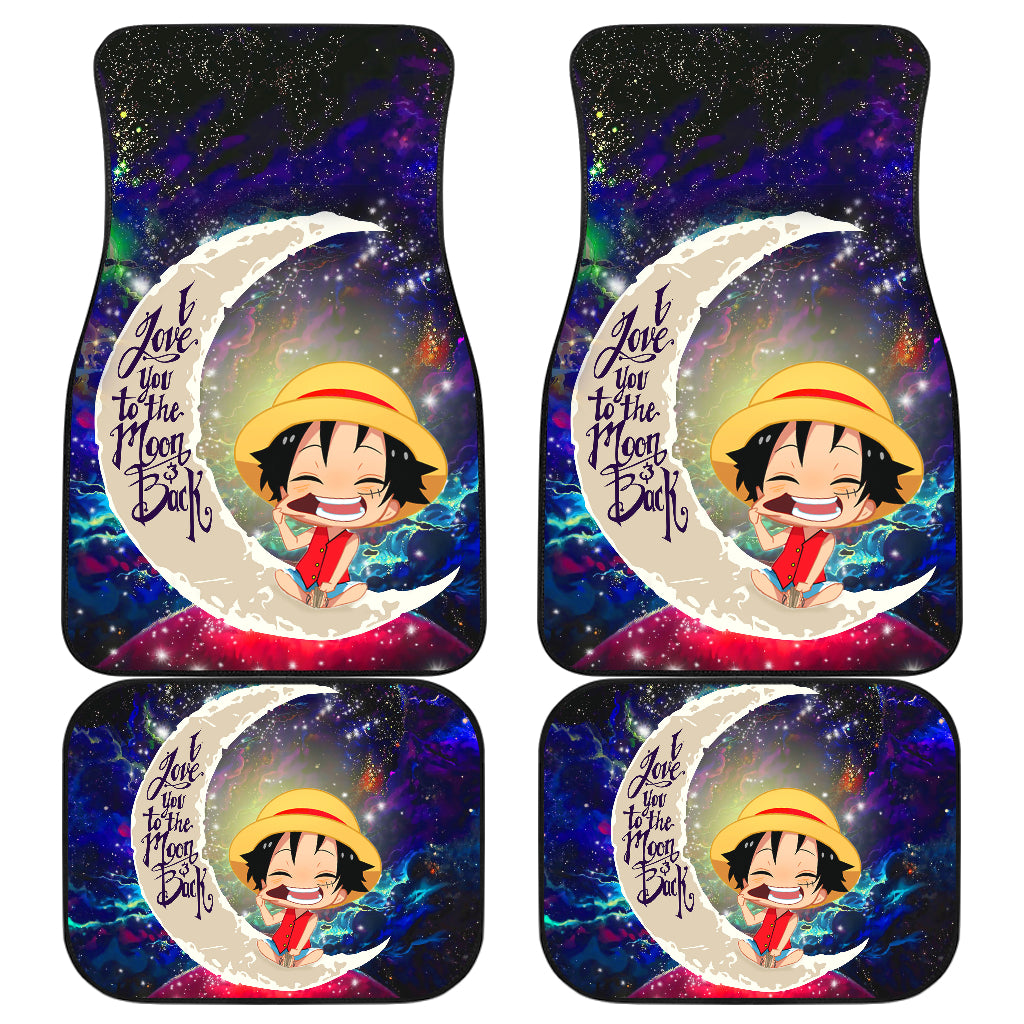 Luffy One Piece Love You To The Moon Galaxy Car Mats