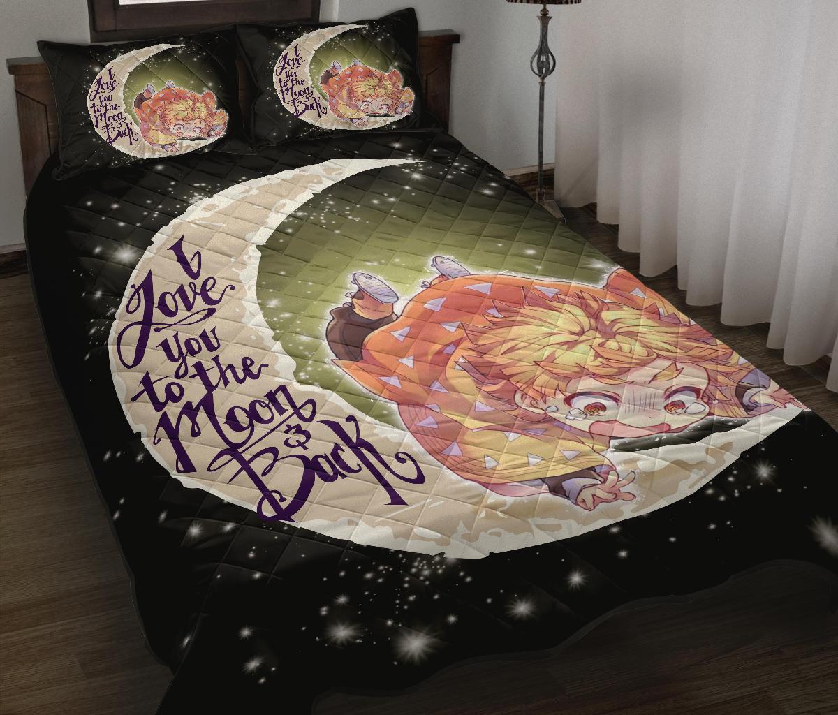 Demon Slayer To The Moon Quilt Bed Sets