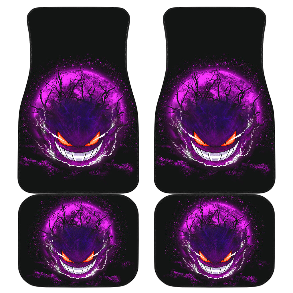 Gengar Pokemon Ghost Scary Moonlight Car Floor Mats Anime Car Accessories