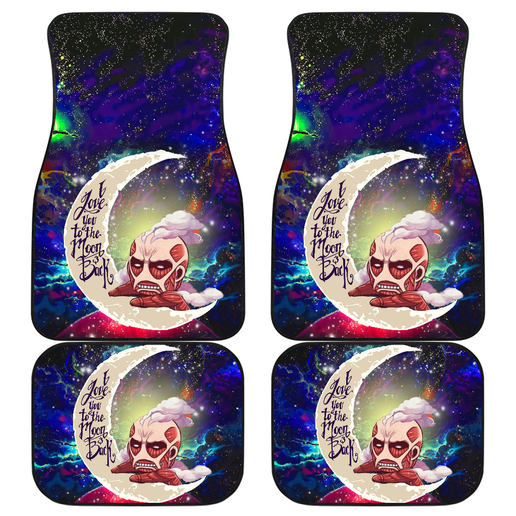 Attack On Titan Love You To The Moon Galaxy Car Mats