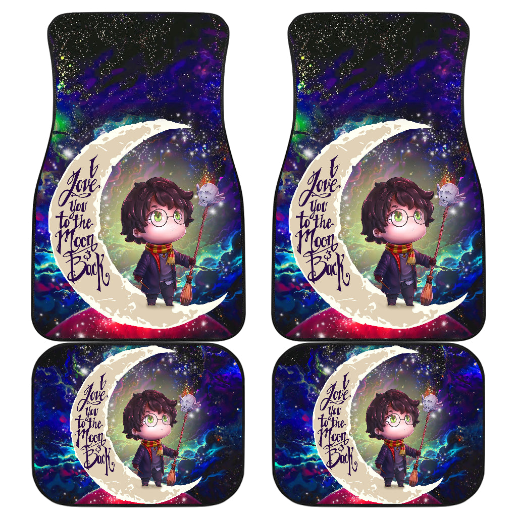 Harry Potter Chibi Love You To The Moon Galaxy Car Mats