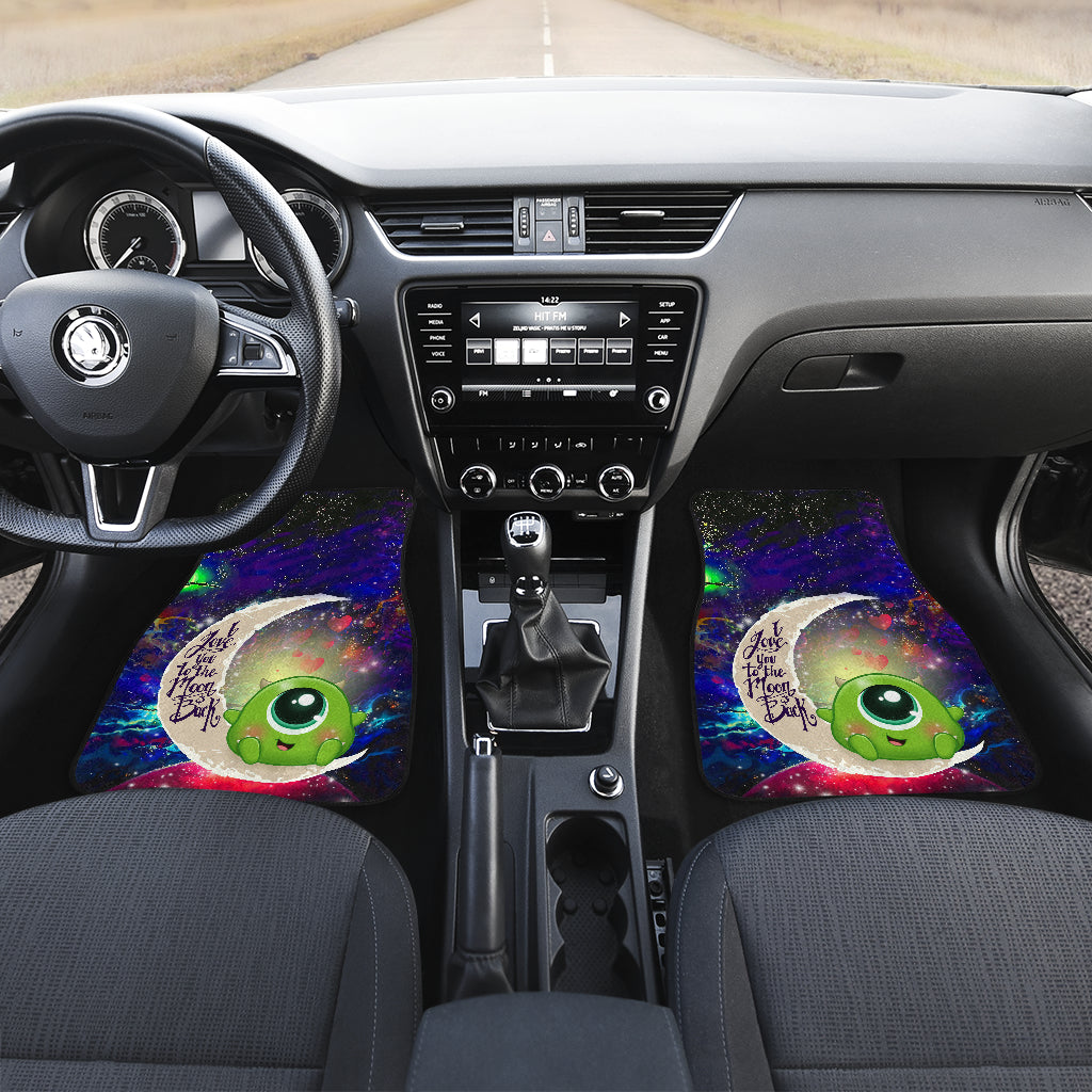 Cute Mike Monster Inc Love You To The Moon Galaxy Car Mats