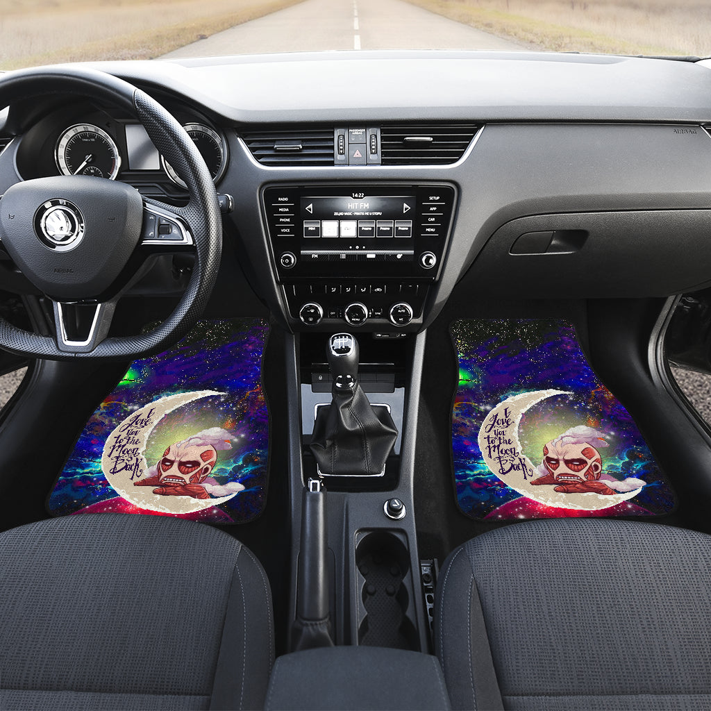 Attack On Titan Love You To The Moon Galaxy Car Mats
