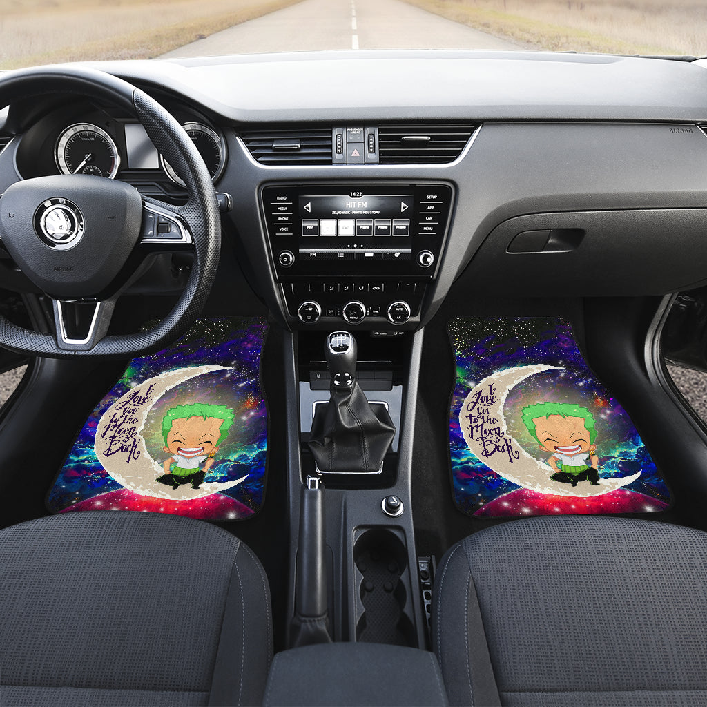 Zoro One Piece Love You To The Moon Galaxy Car Mats
