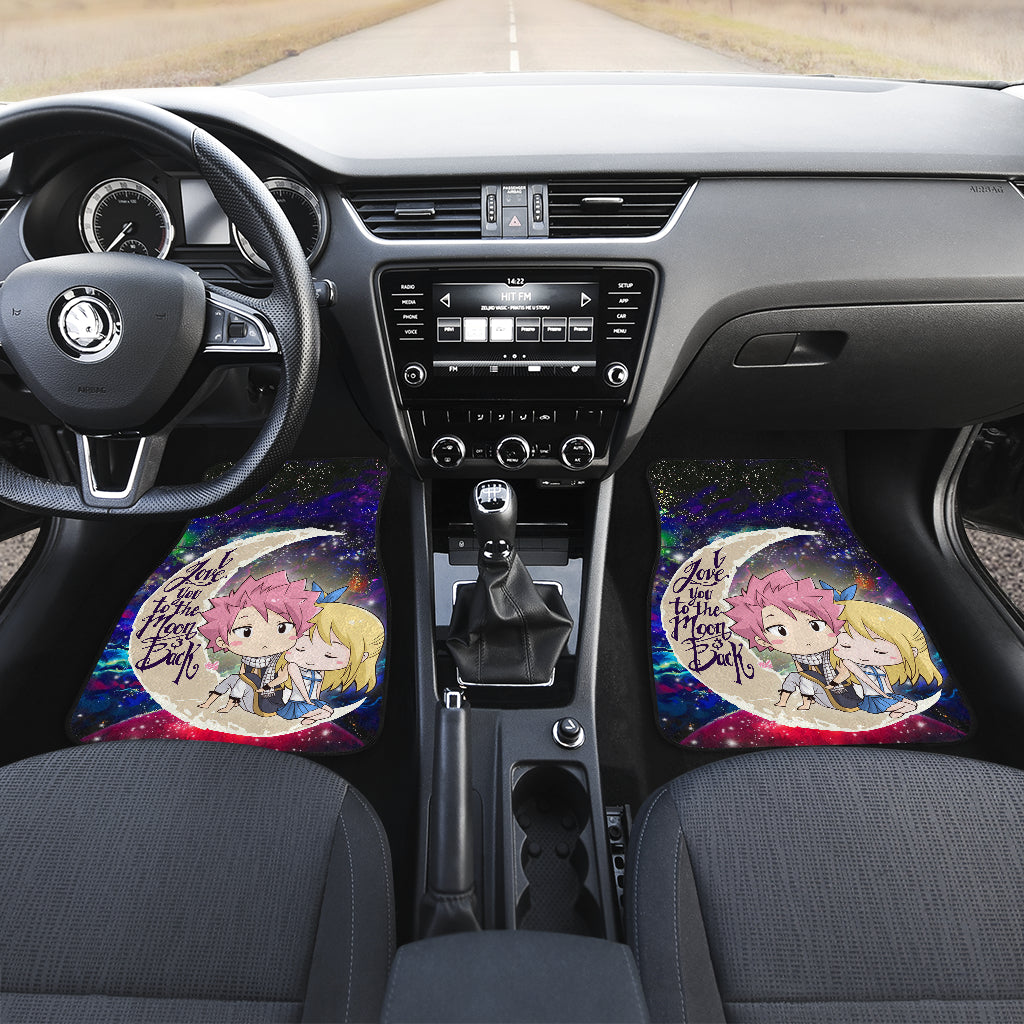 Natsu Fairy Tail Anime Love You To The Moon Galaxy Car Mats