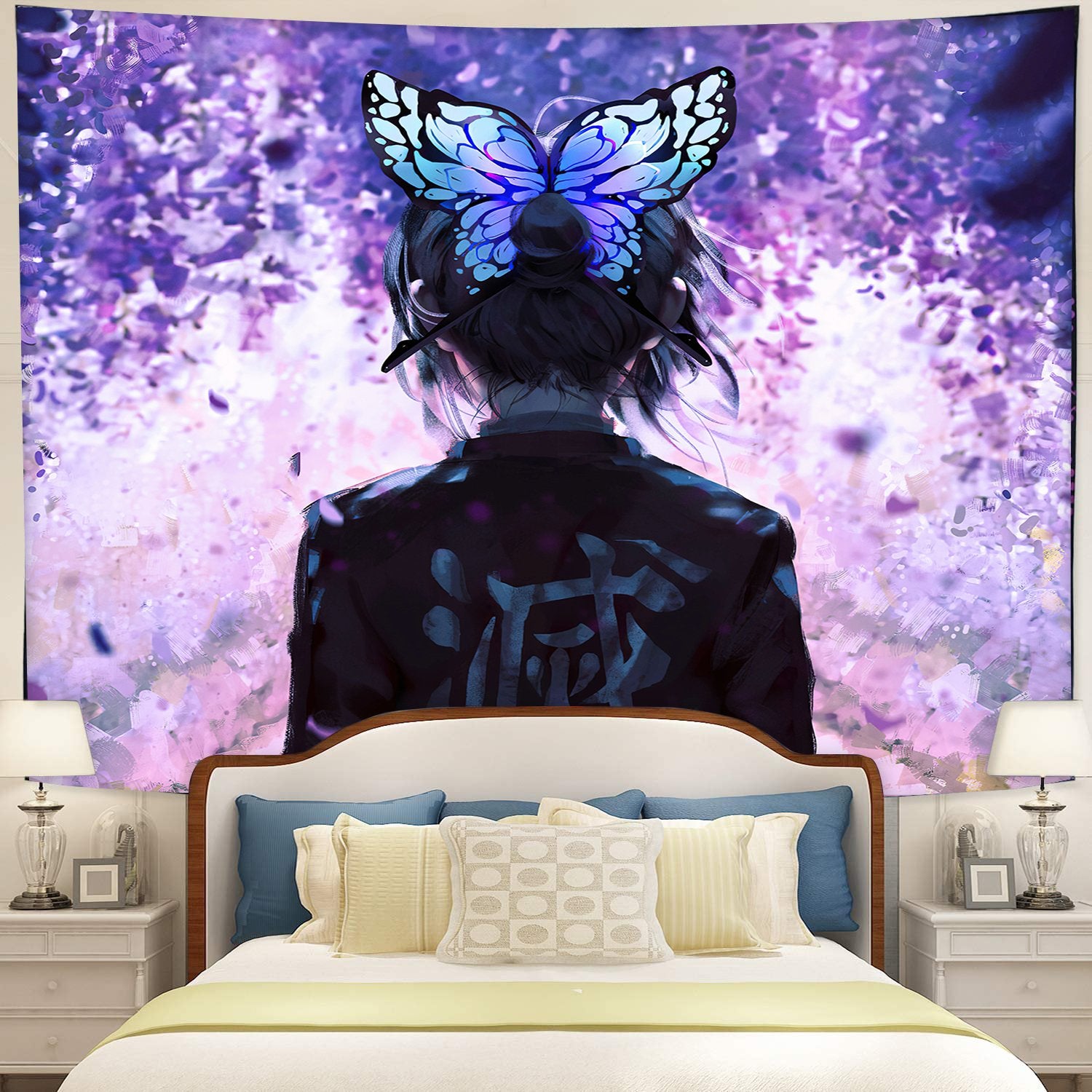Shinobu Demon Slayer Tapestry Room Decor