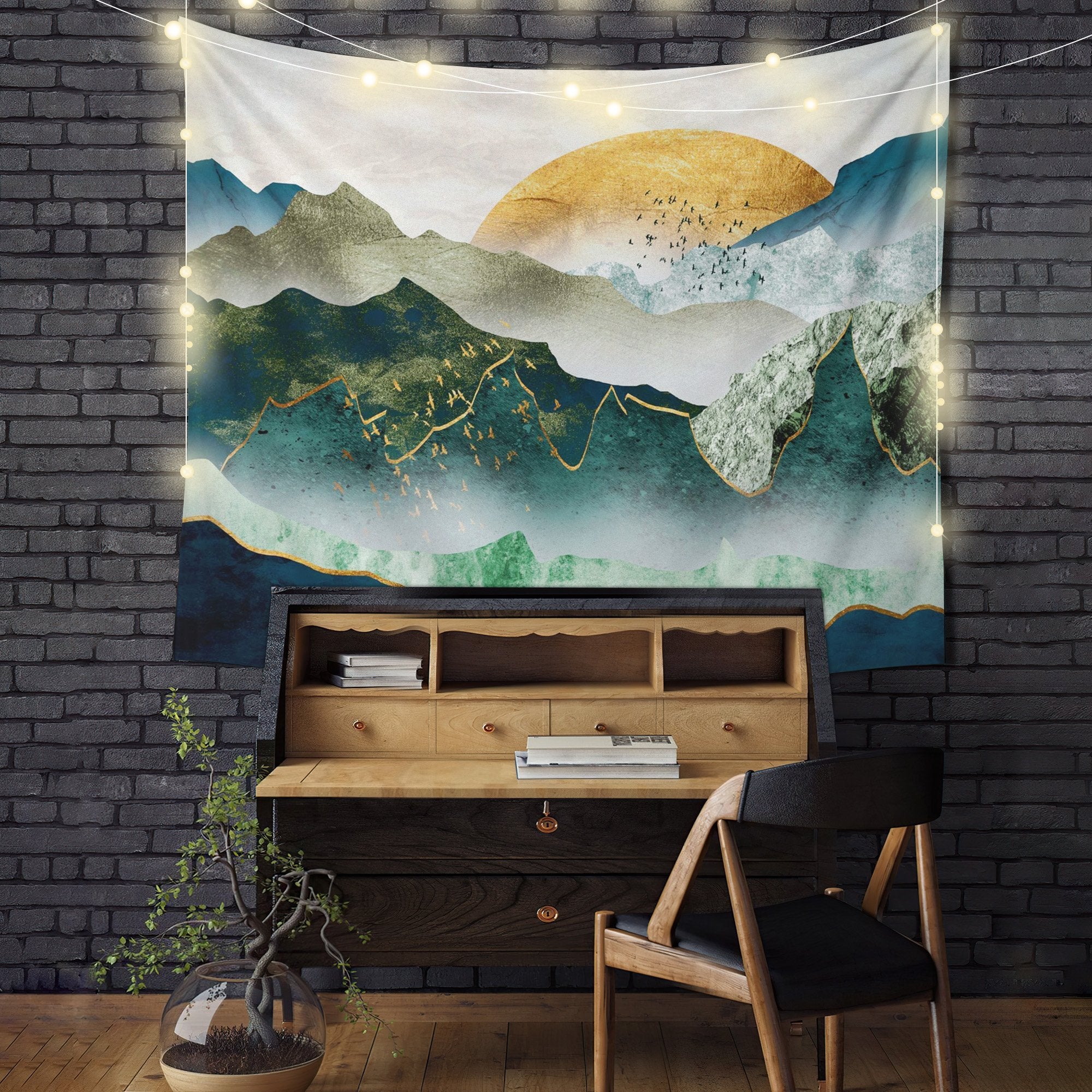 Mountains Landscape Tapestry Room Decor