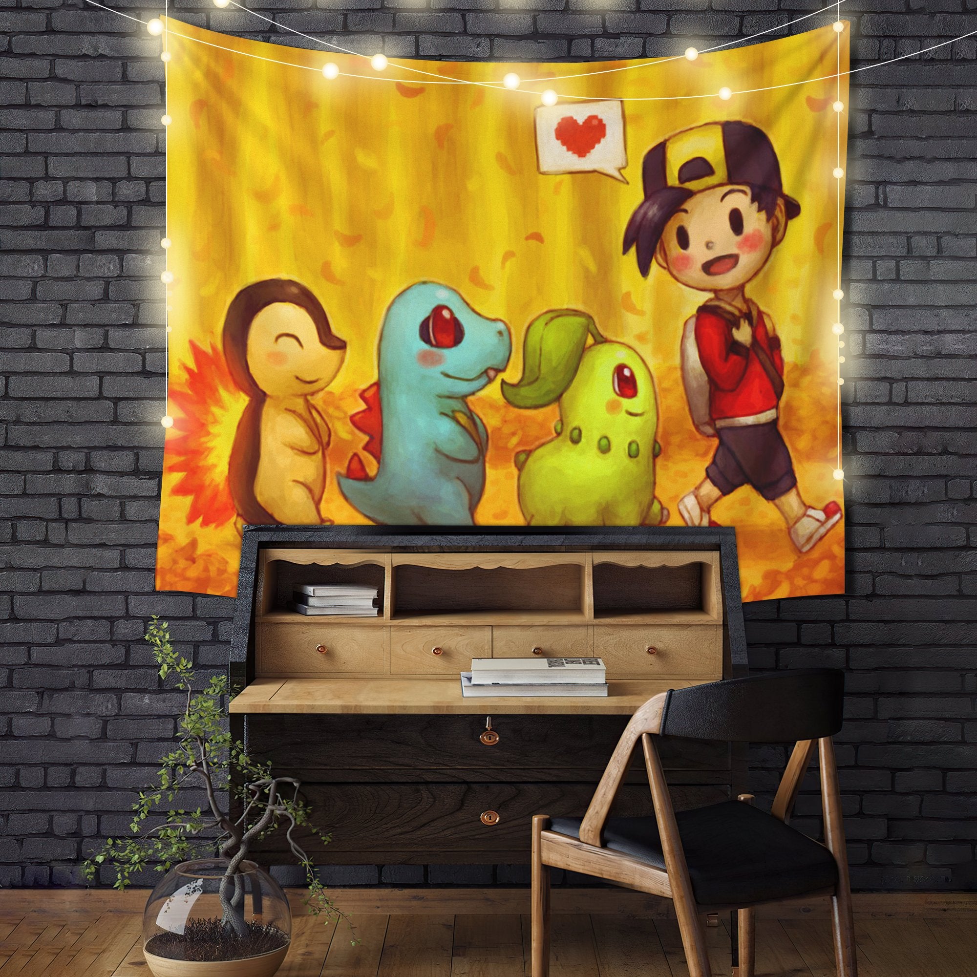 Pokemon Wallking Tapestry Room Decor
