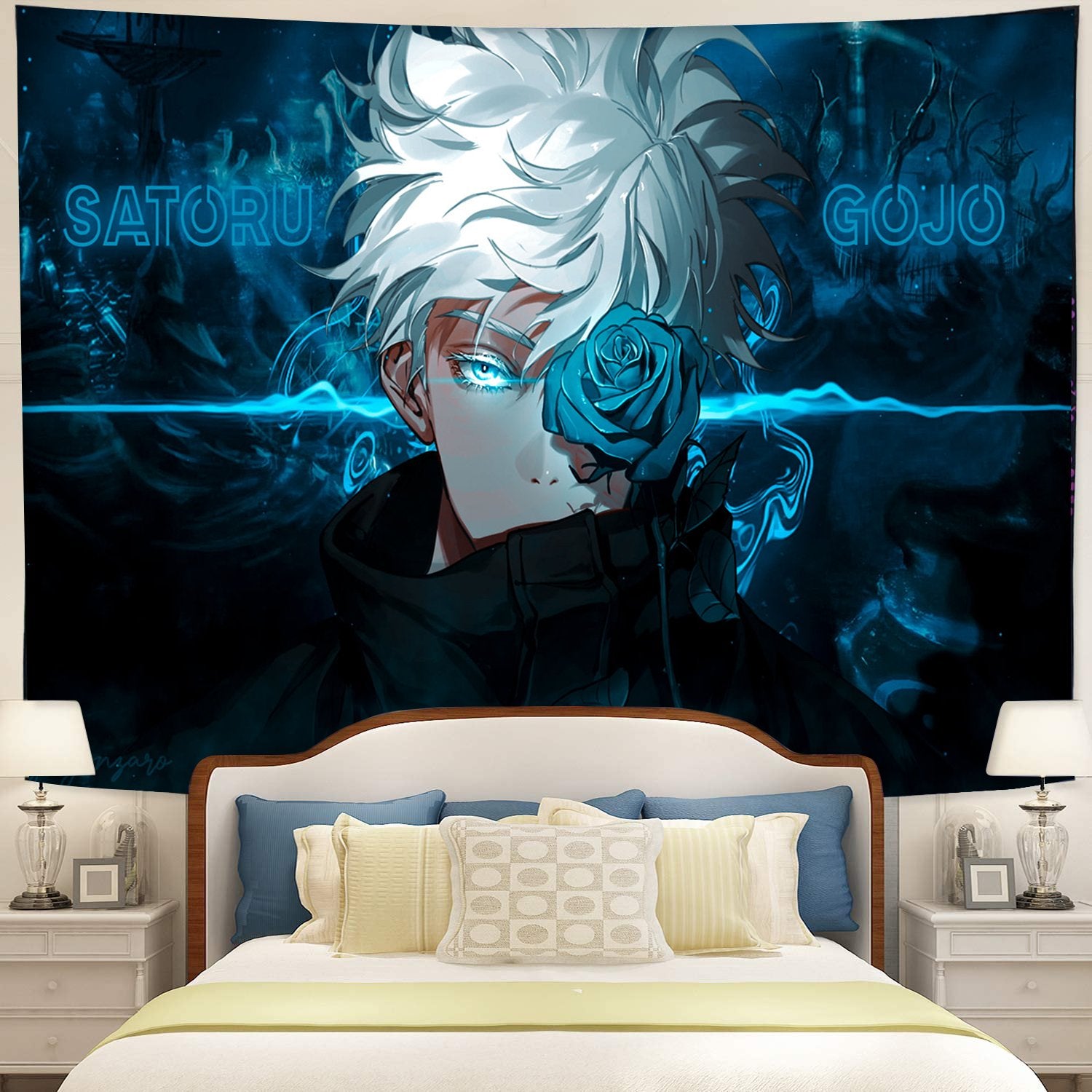 Satoru Gojo Jujutsu Kaisen Anime Tapestry Room Decor