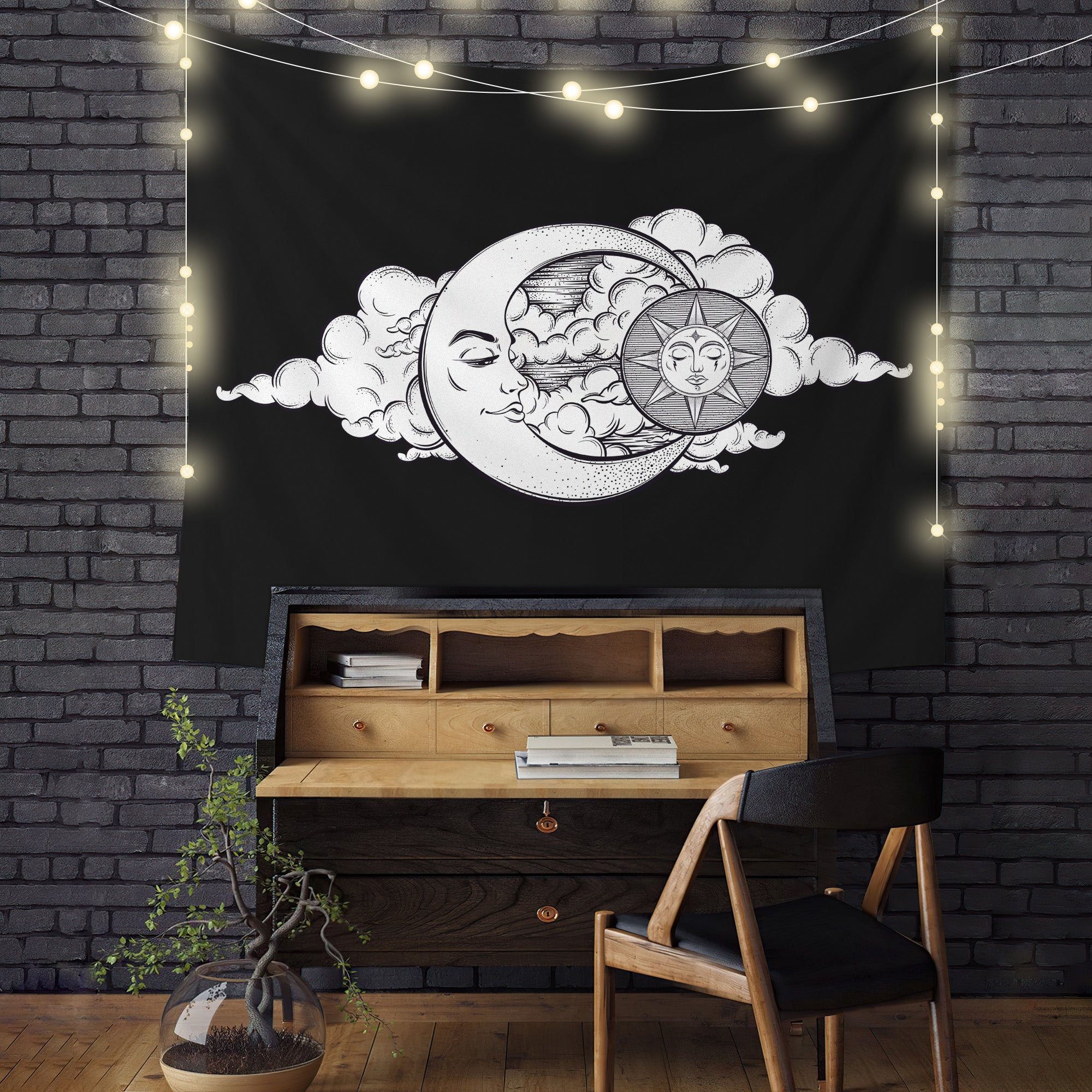 Sun And Moon Tapestry Room Decor