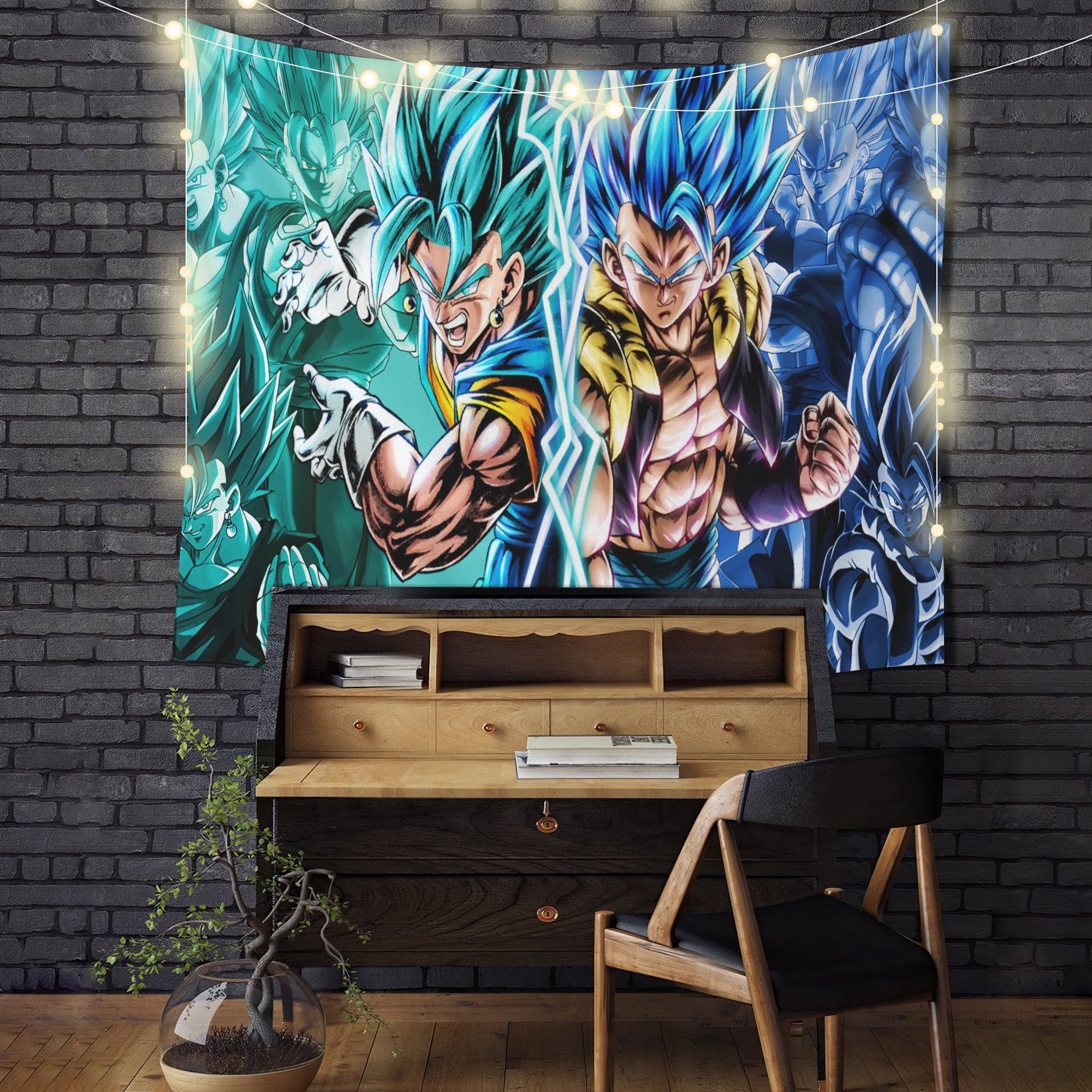 Vegito Gogeta Dragon Ball Anime Tapestry Room Decor
