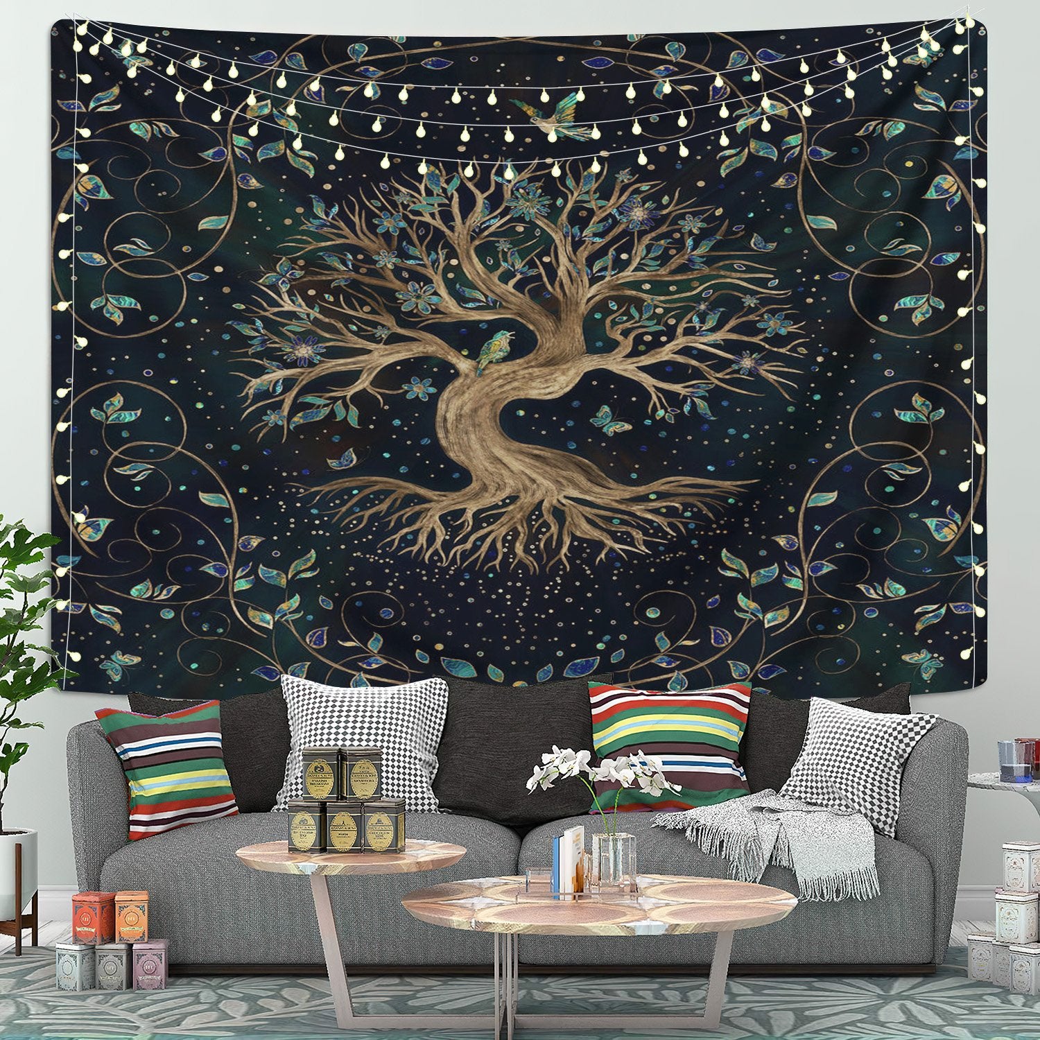 Tree Of Life Art Tapestry Room Decor