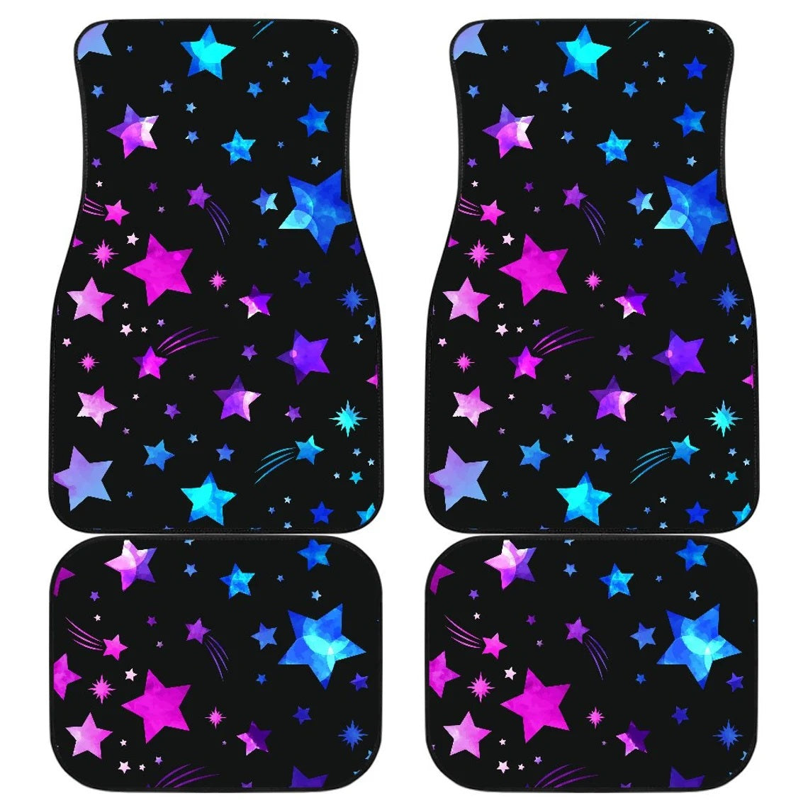 Pink Blue Purple Stars Car Floor Mats Car Accessories