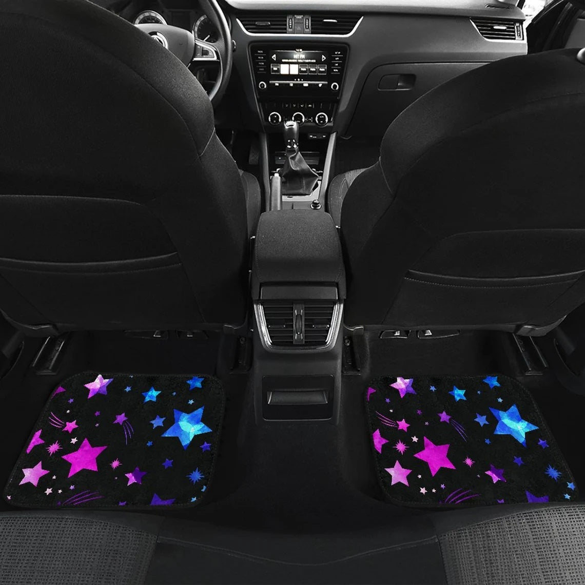 Pink Blue Purple Stars Car Floor Mats Car Accessories