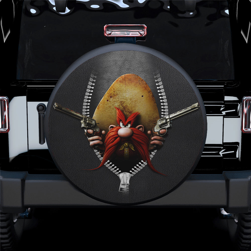 Yosemite Sam Looney Tune Zipper Car Spare Tire Covers Gift For Campers Nearkii