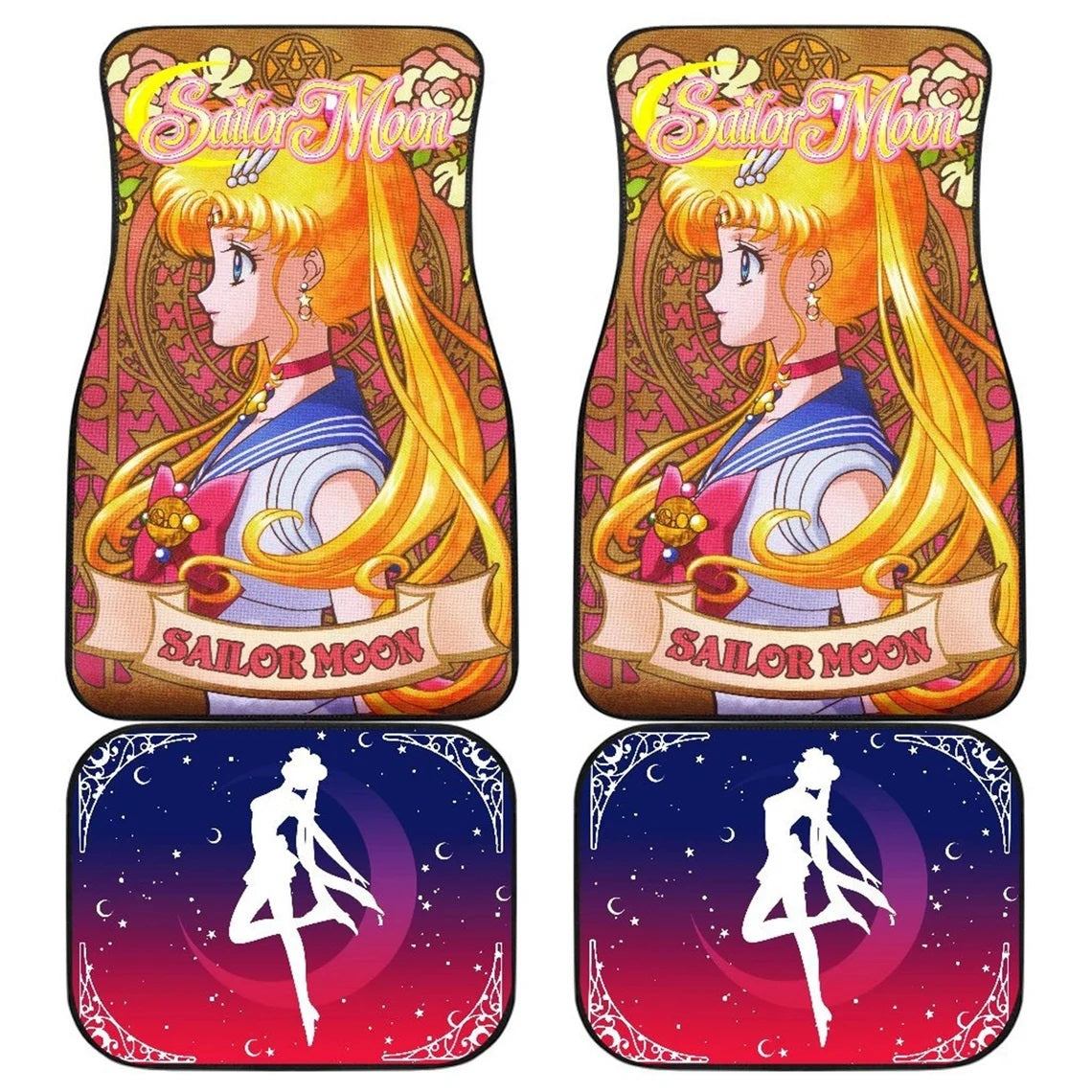 Sailor Moon Characters Sailor Moon Car Floor Mats Anime Car Accessories