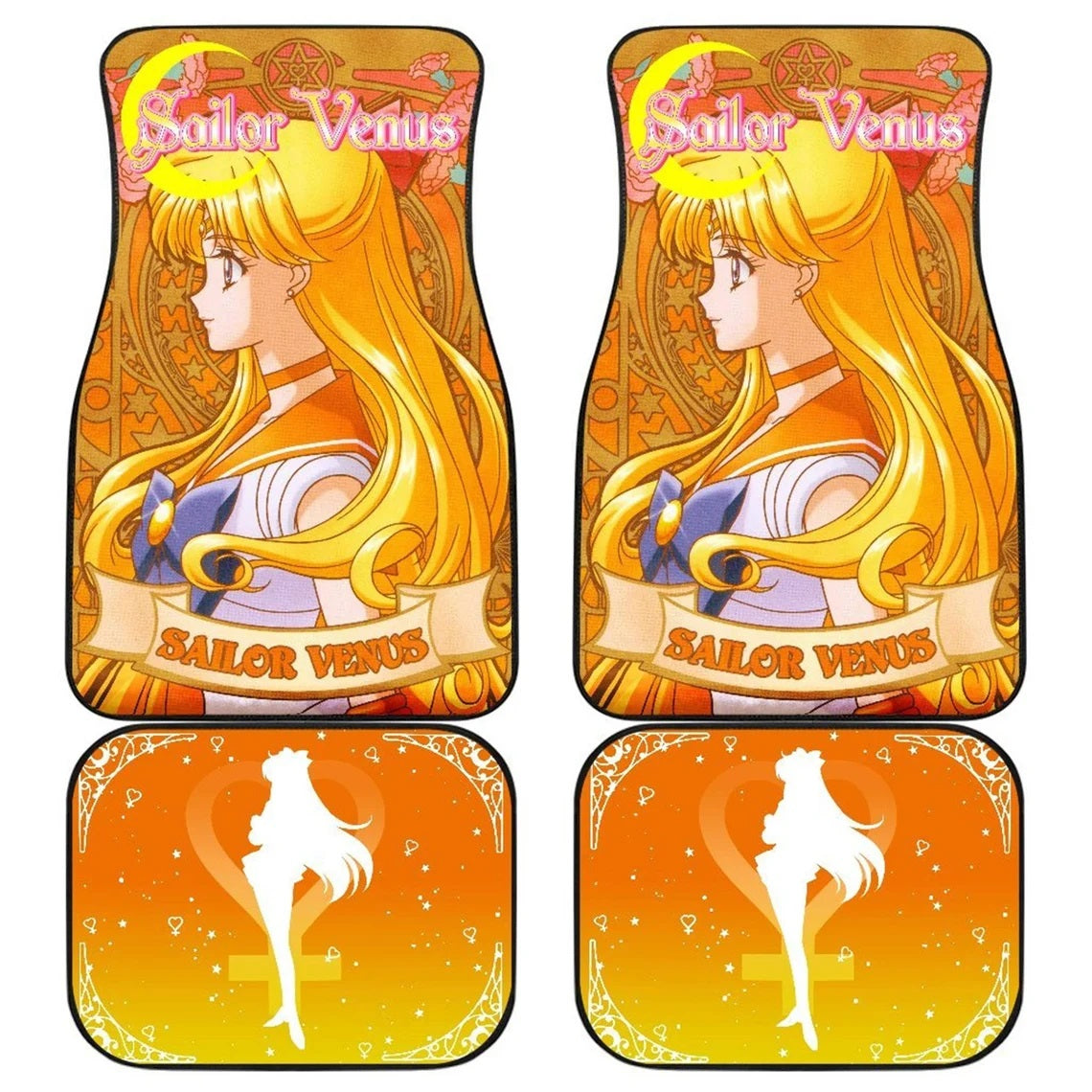 Sailor Venus Characters Sailor Moon Car Floor Mats Anime Car Accessories