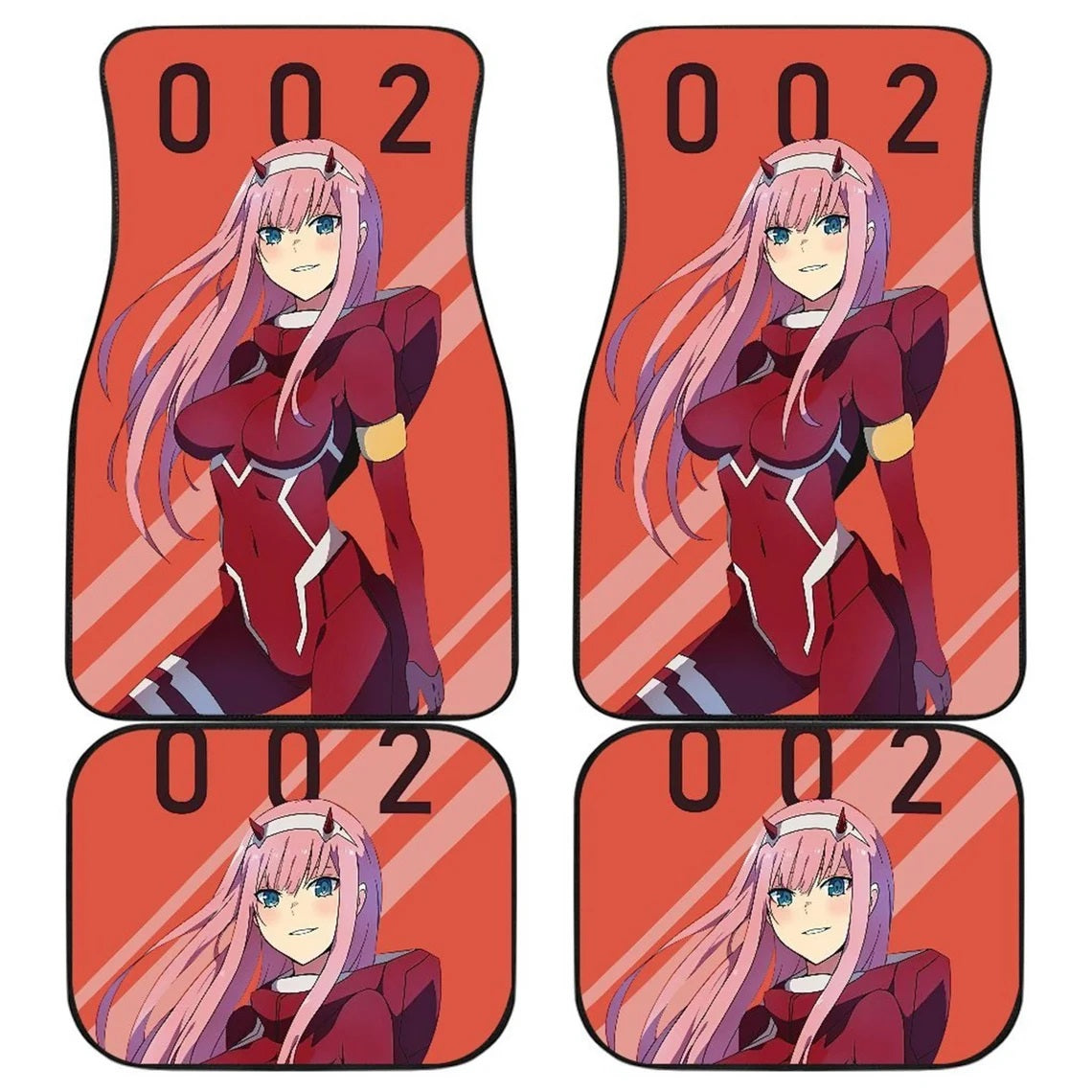 Zero Two Darling In The Franxx Car Floor Mats Anime Car Accessories