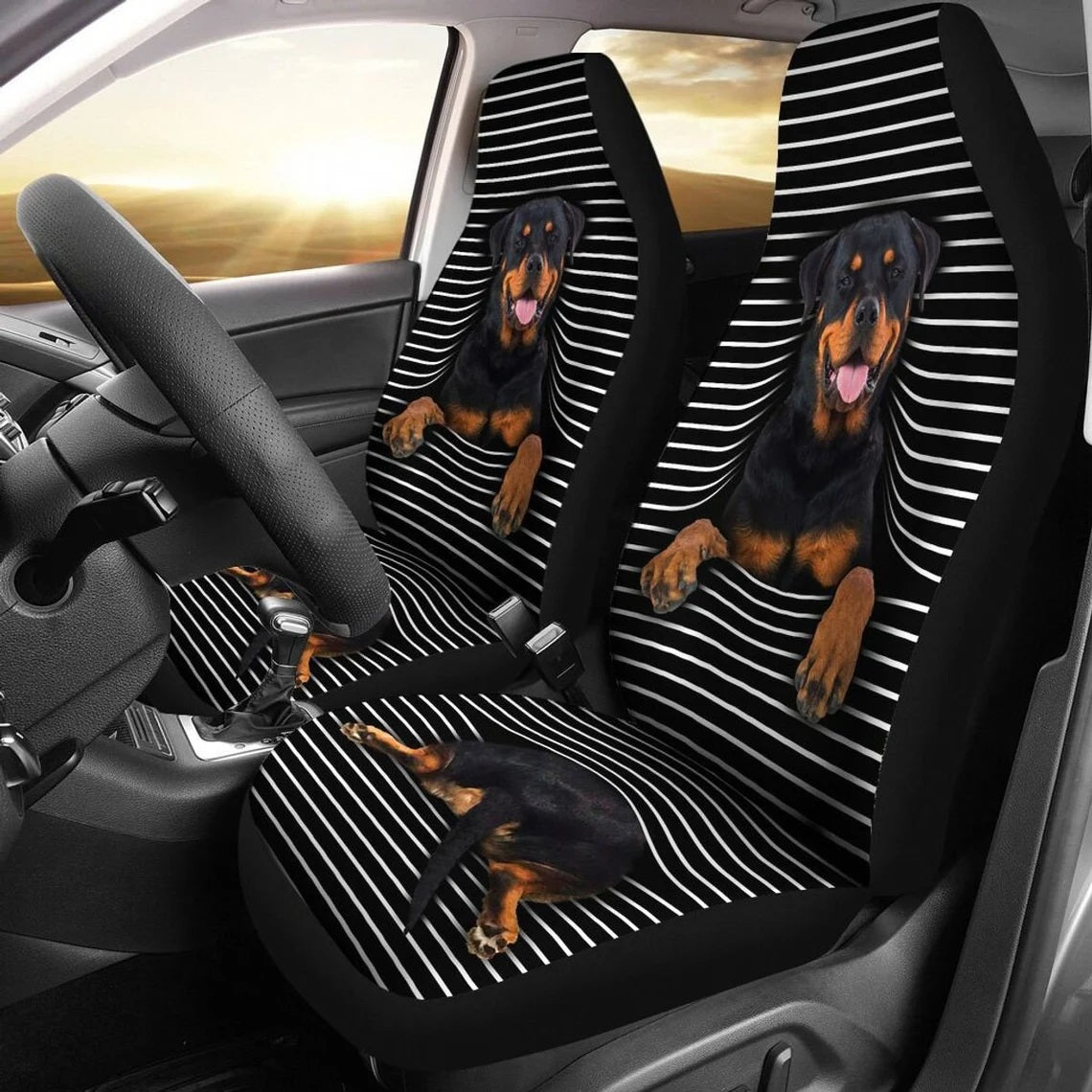 Rottweiler Custom Car Seat Covers