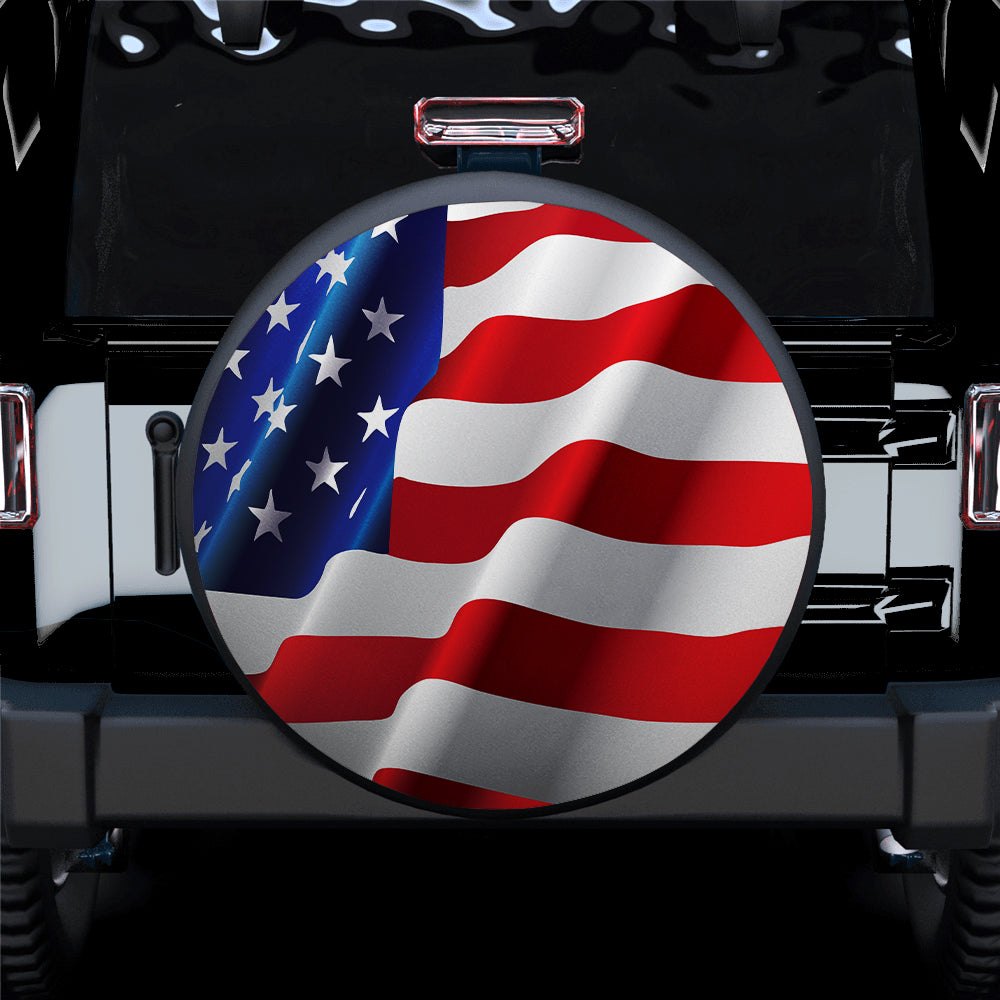 American Flag Car Spare Tire Covers Gift For Campers Nearkii