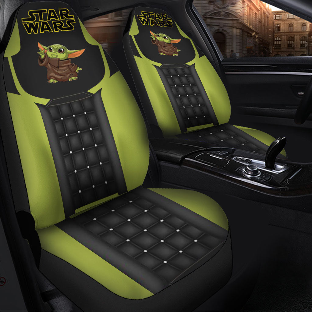 Baby Yoda Green Car Seat Covers