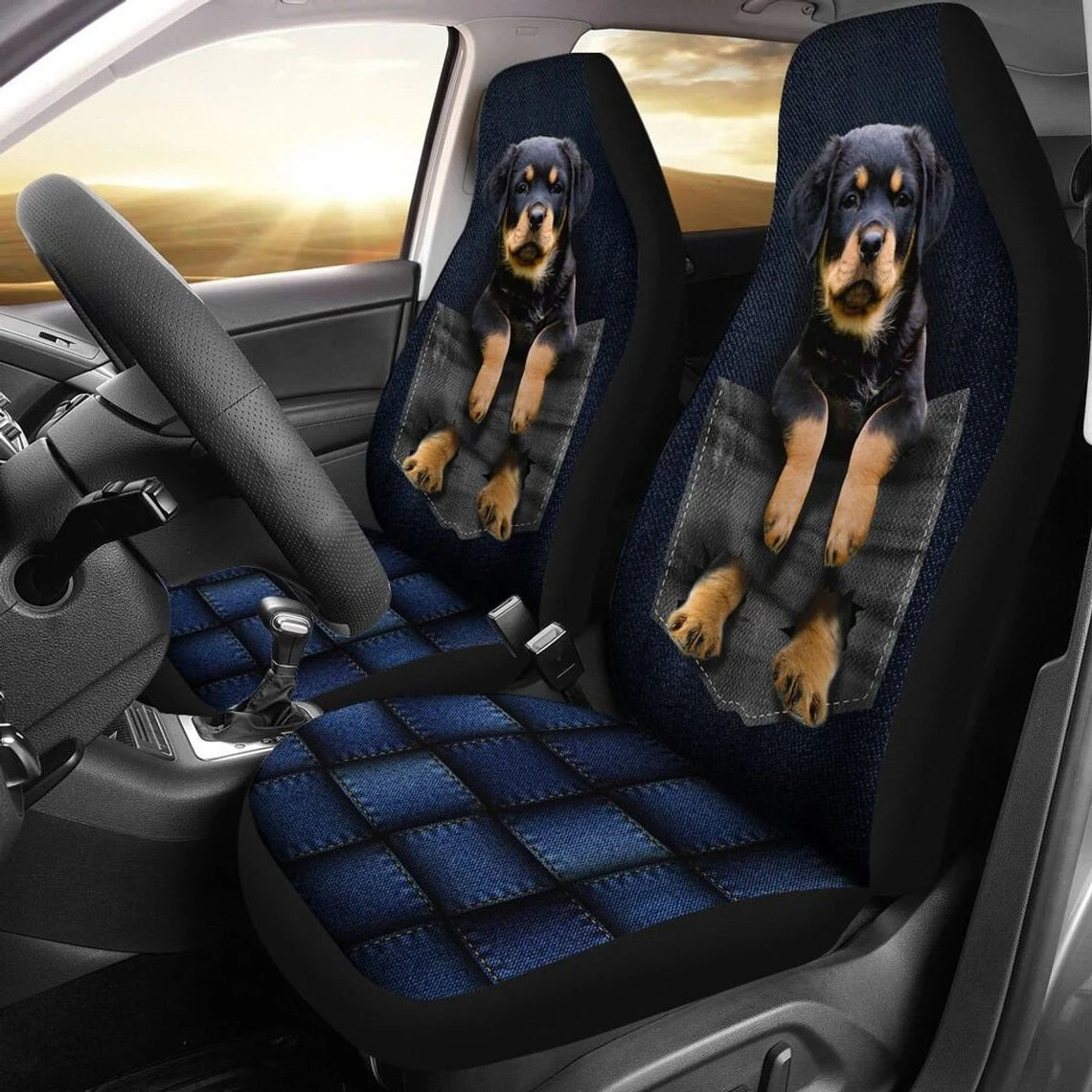 Rottweiler Funny Custom Car Seat Covers