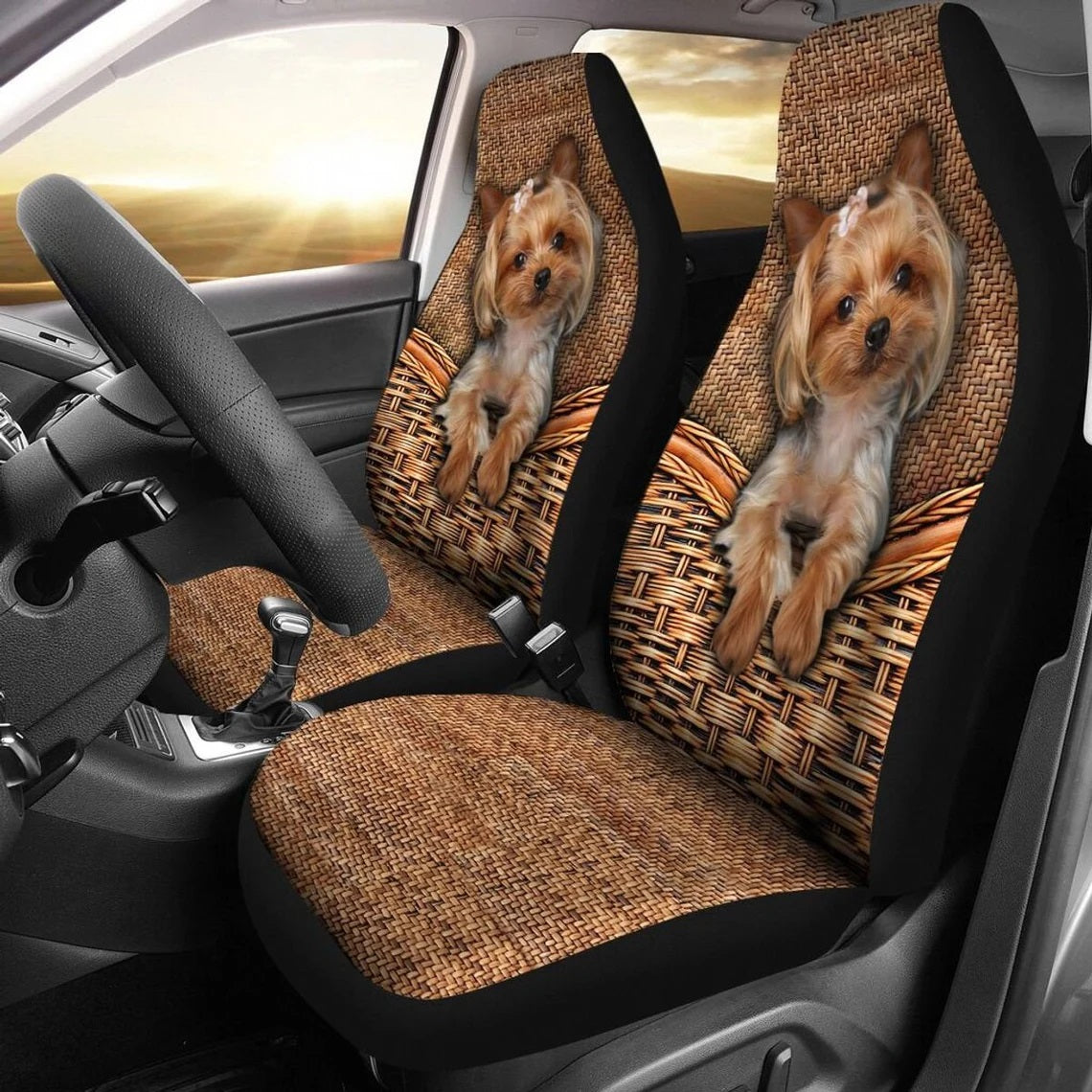 Yorkshire Cute Custom Car Seat Covers