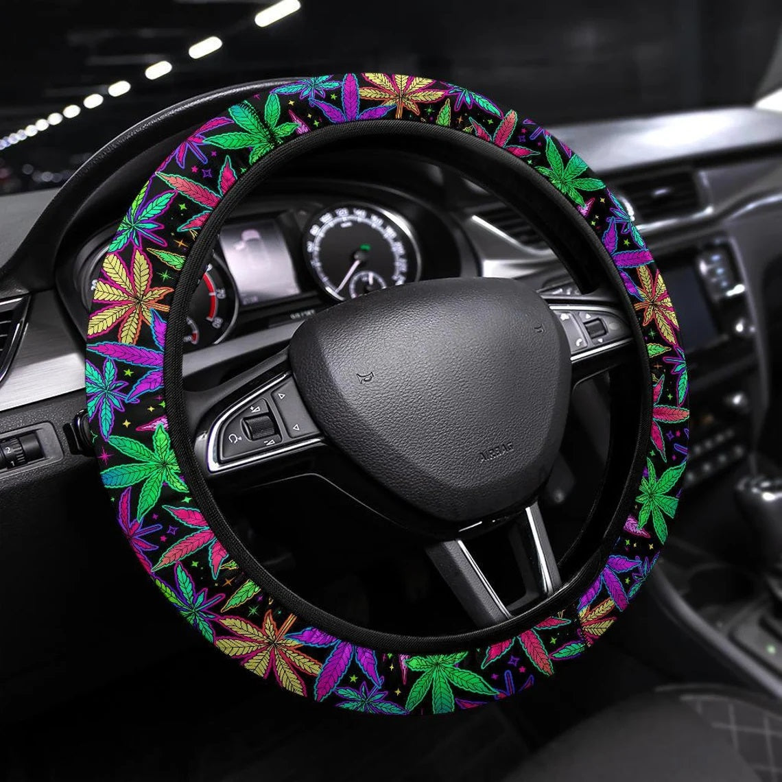 Marijuana Car Steering Wheel Cover