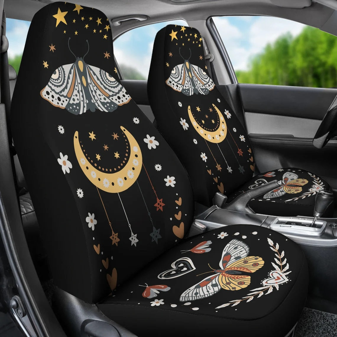 Boho Butterfly Rainbow Car Seat Covers