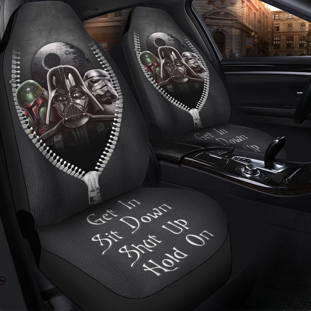 Darth Vader Stormtrooper Boba Fett Get In Sit Down Shut Up And Hold On Car Zipper Car Seat Covers Nearkii