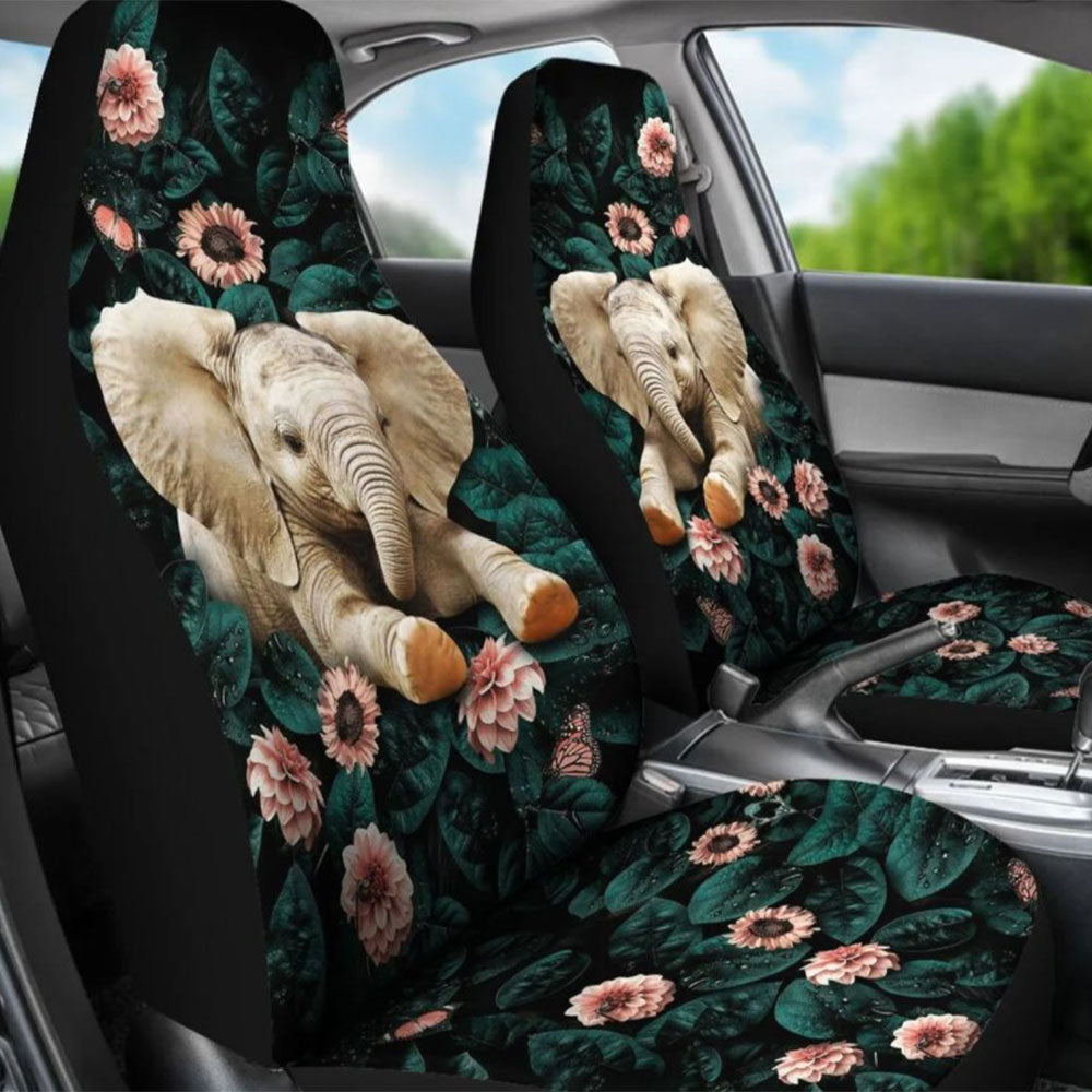 Elephant In The Forest Car Seat Covers