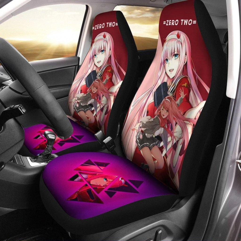 Zero Two Cute Darling In The Franxx Anime Car Seat Covers Nearkii