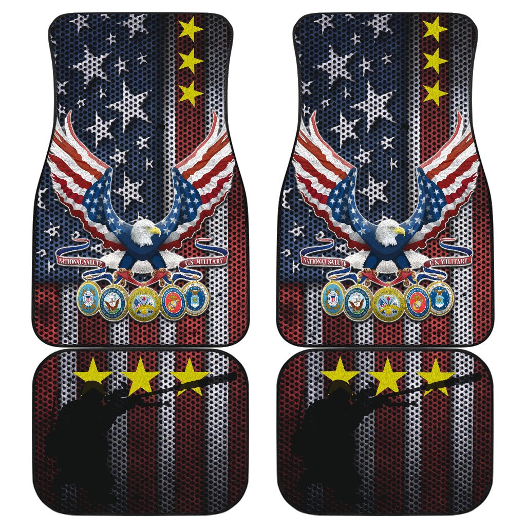US Independence Day Bald Eagle Grab US Military Medal Car Floor Mats Car Accessories