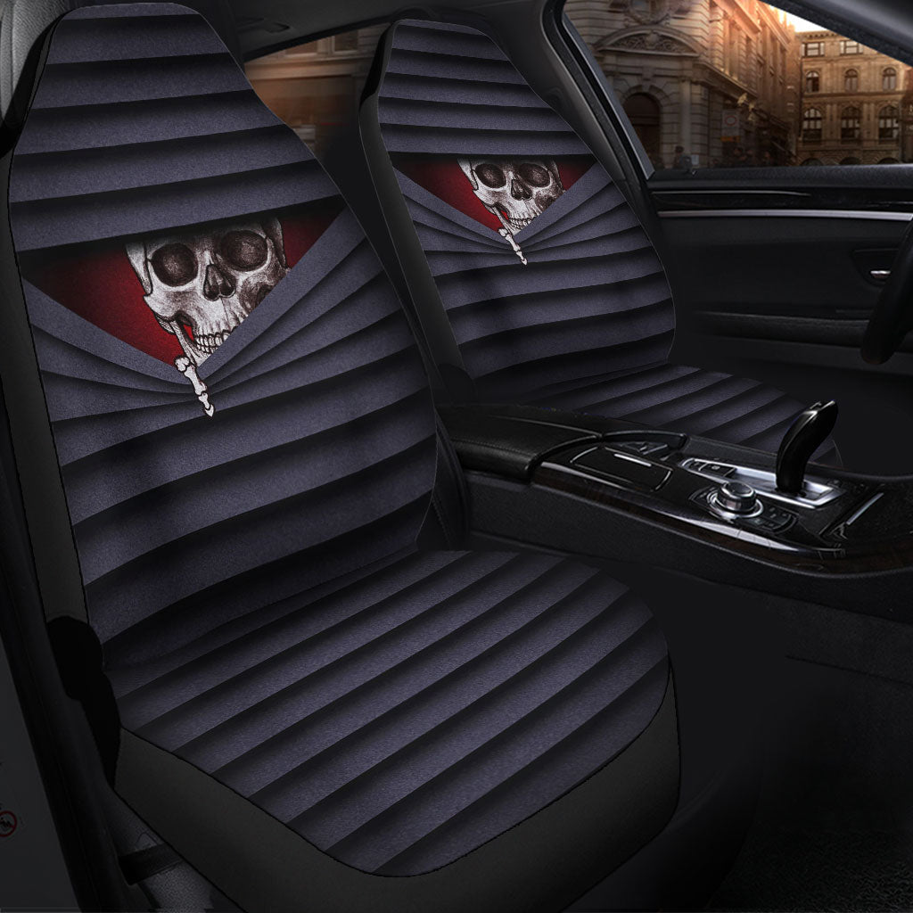 Skull Hiding Zipper Car Seat Covers