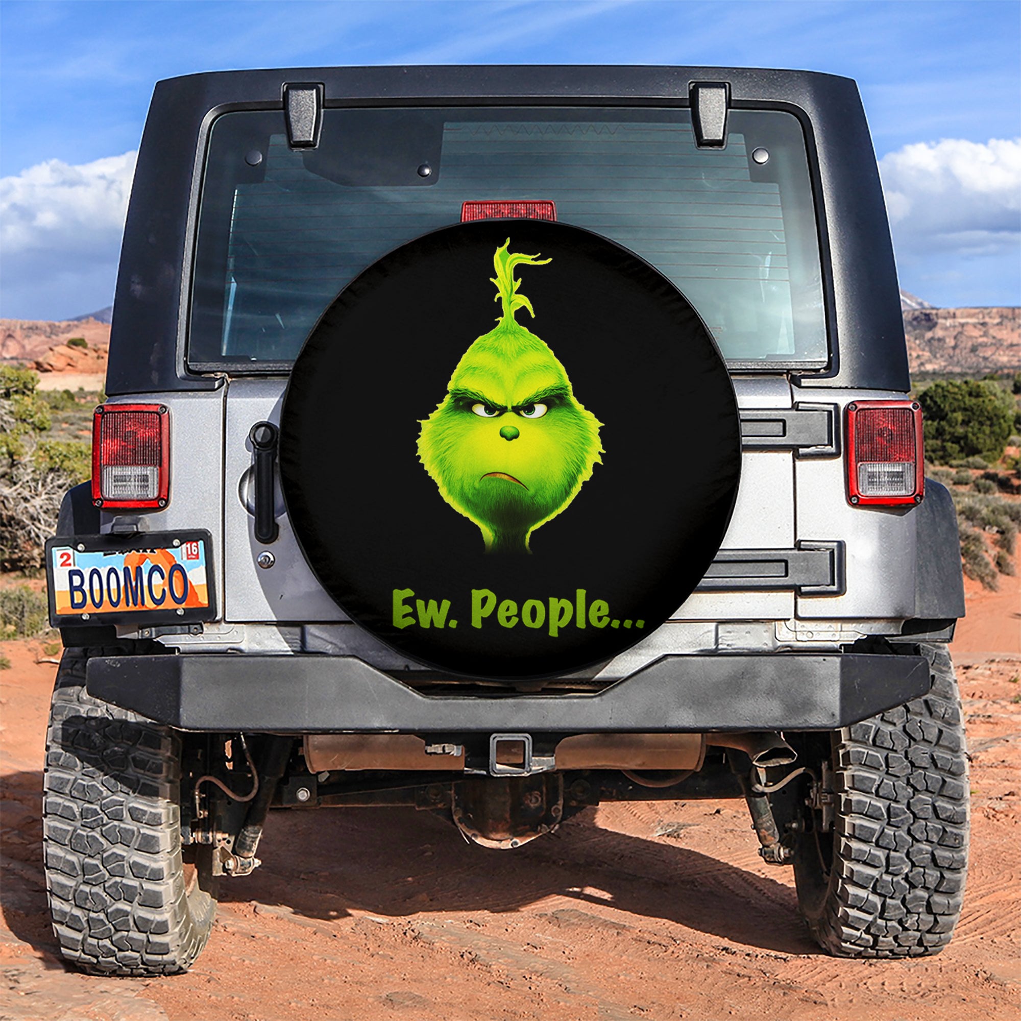 Grinch Eww People Car Spare Tire Covers Gift For Campers Nearkii
