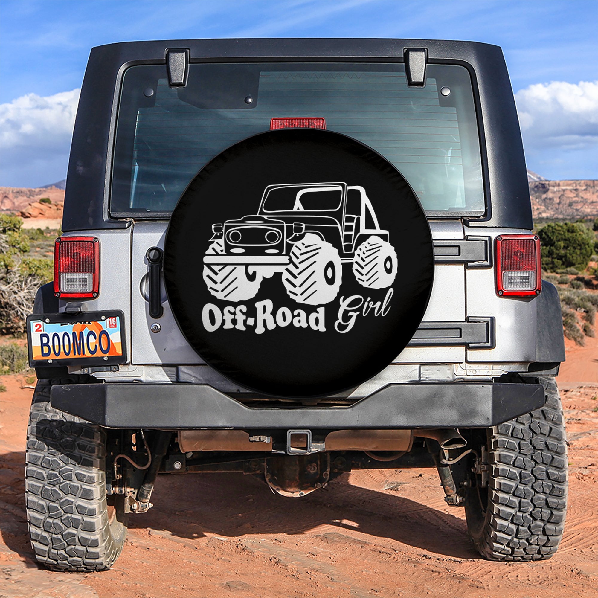 Off Road Girl Car Spare Tire Covers Gift For Campers Nearkii
