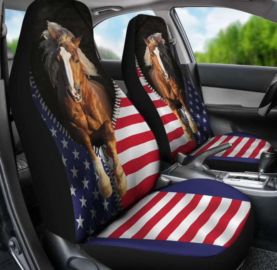 Horse Buck Camo Stripe Car Seat Covers