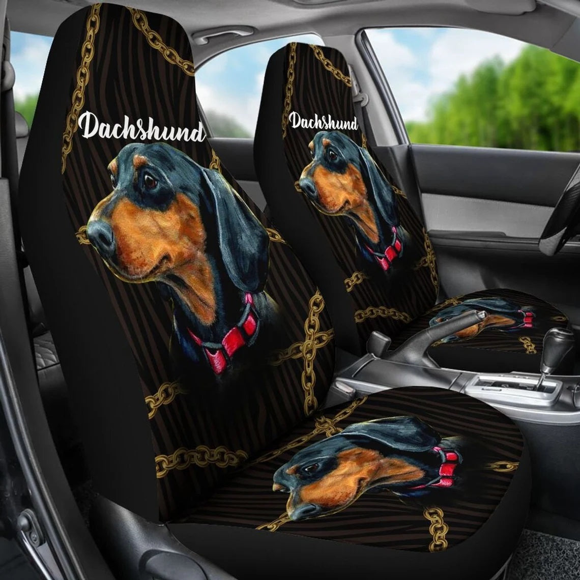 Dachshund Awesome Custom Car Seat Covers