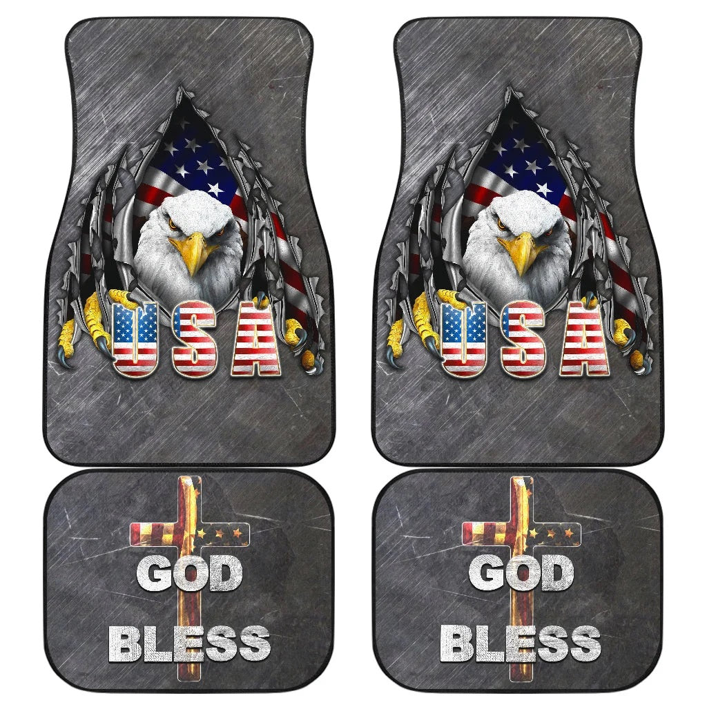 US Independence Day Eagle Flying Love Independence Strength Freedom Car Floor Mats Car Accessories