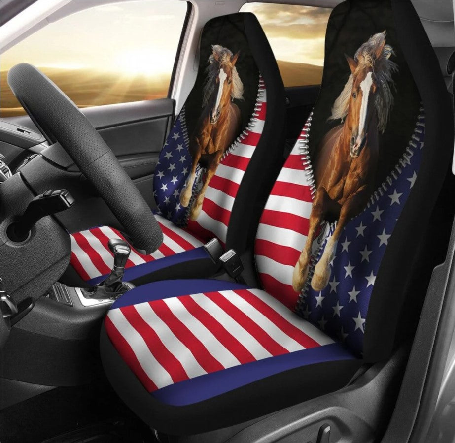 Horse Buck Camo Stripe Car Seat Covers