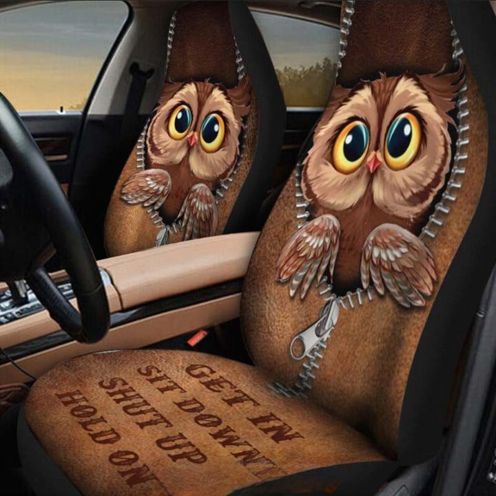Owl Get In Sit Down Shut Up Hold On Car Seat Covers