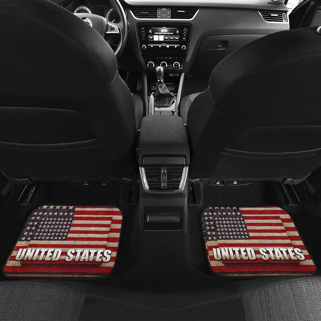 US Independence Day Eagle Service With Pride US Flag Car Floor Mats Car Accessories