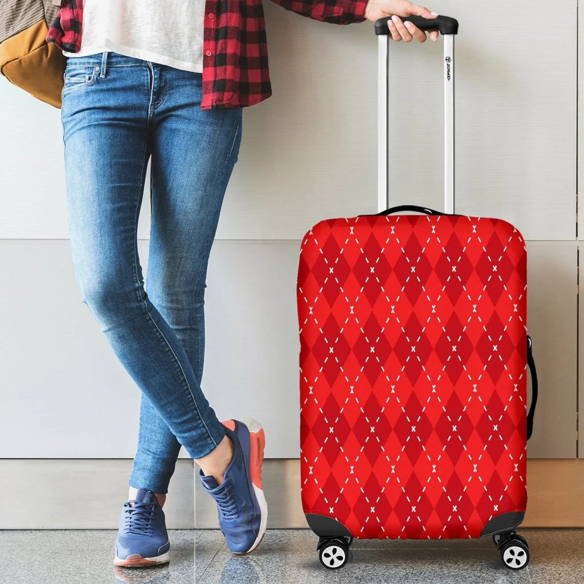 Red Luggage Cover Suitcase Protector