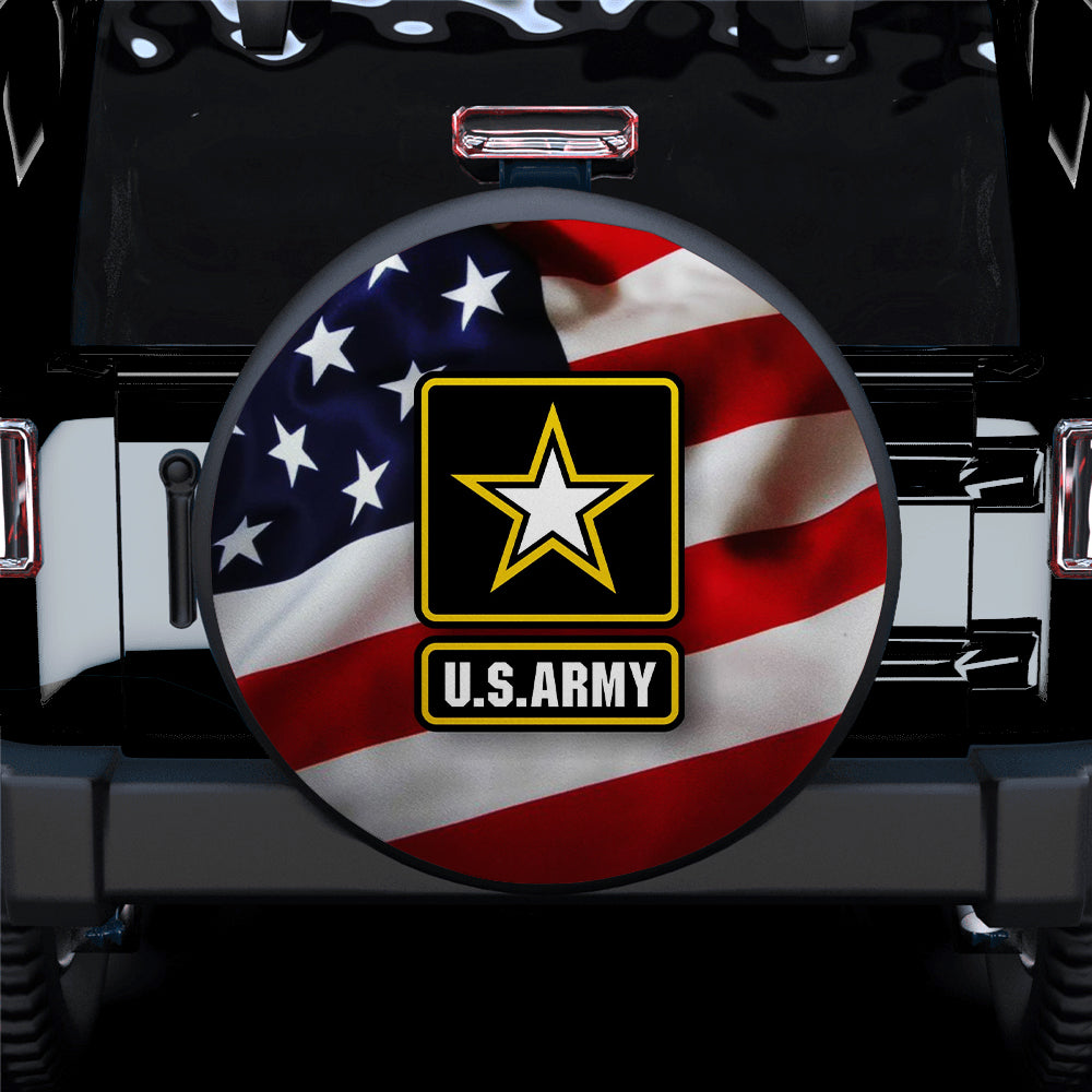 U.S Army Flag Car Spare Tire Covers Gift For Campers Nearkii