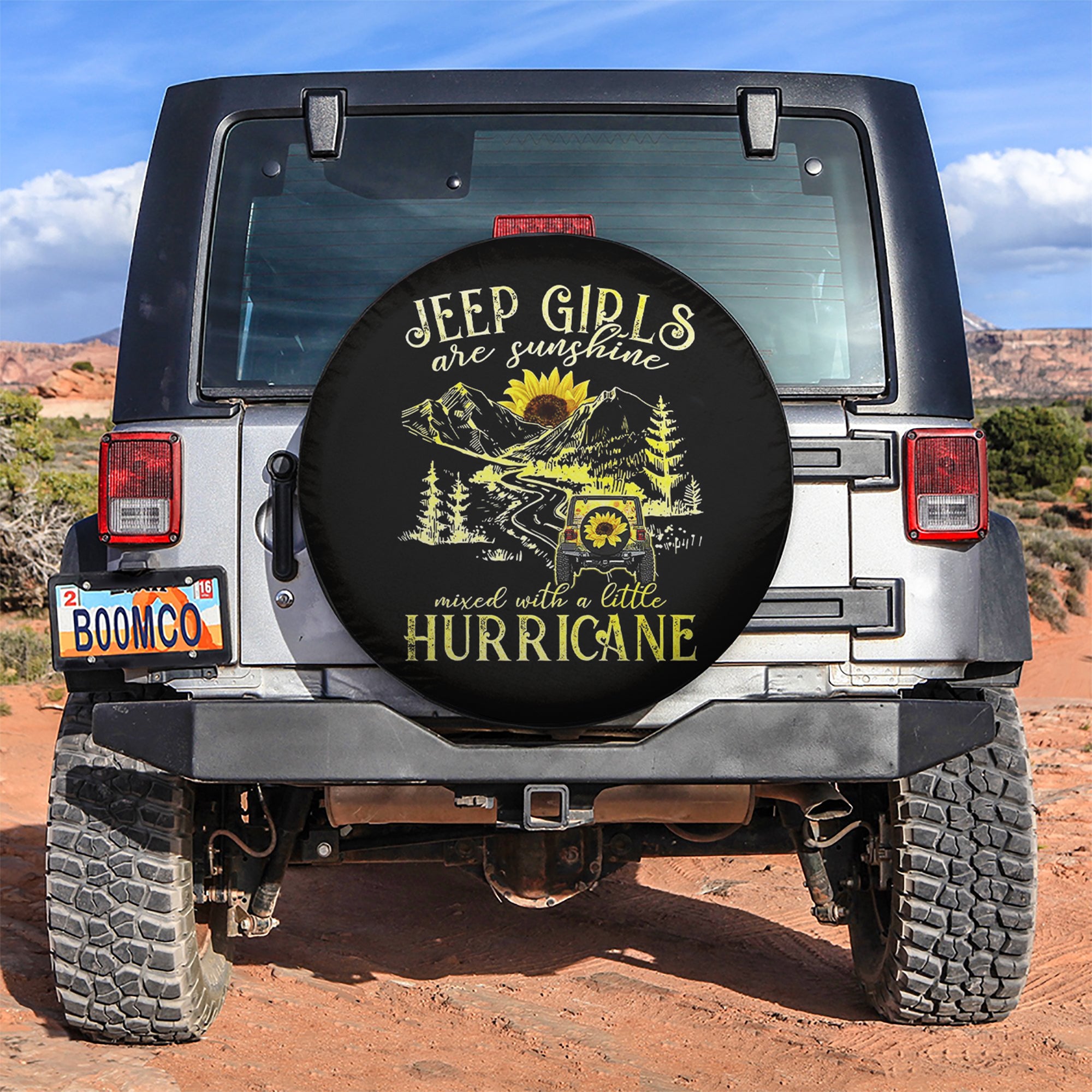 Jeep Girls Are Sunshine Car Spare Tire Covers Gift For Campers Nearkii