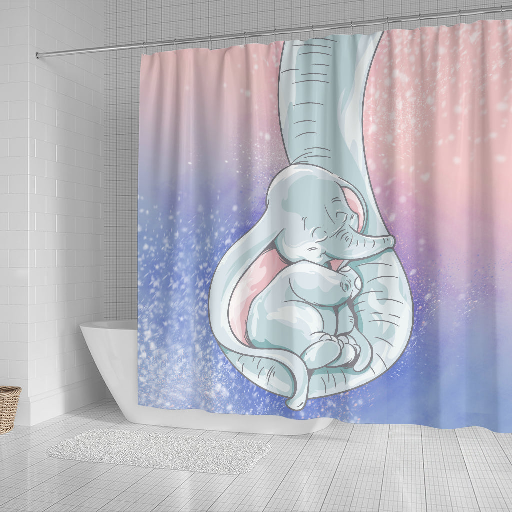Baby Dumbo Elephant Shower Curtain