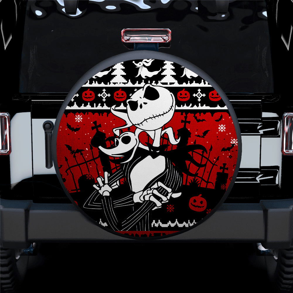 Jack skellington Christmas Nightmare Car Spare Tire Covers Gift For Campers Nearkii