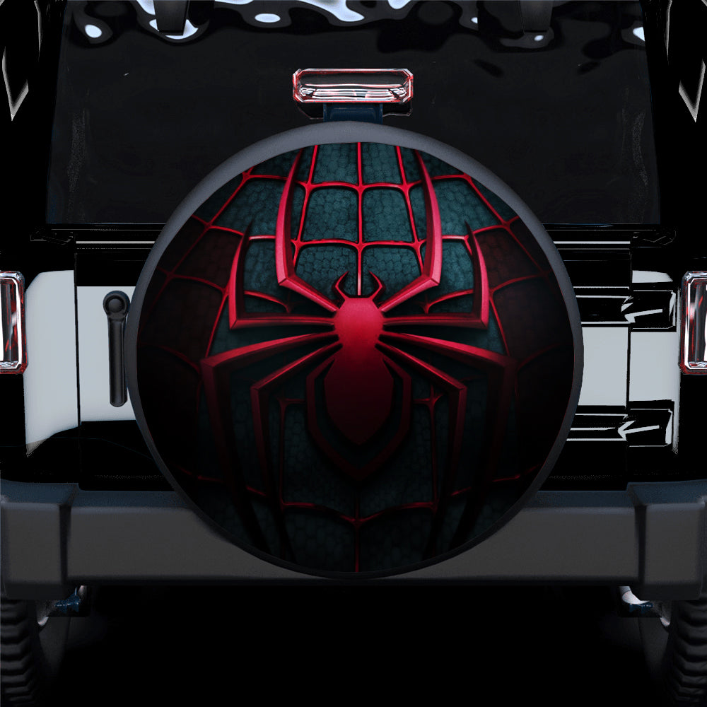 Spider Man Suit Red Black Car Spare Tire Covers Gift For Campers Nearkii