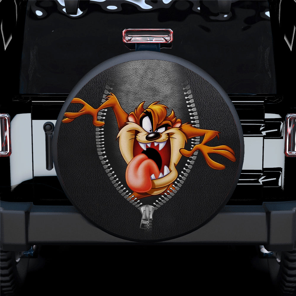 Tasmania Looney Tunes Zipper Car Spare Tire Covers Gift For Campers Nearkii