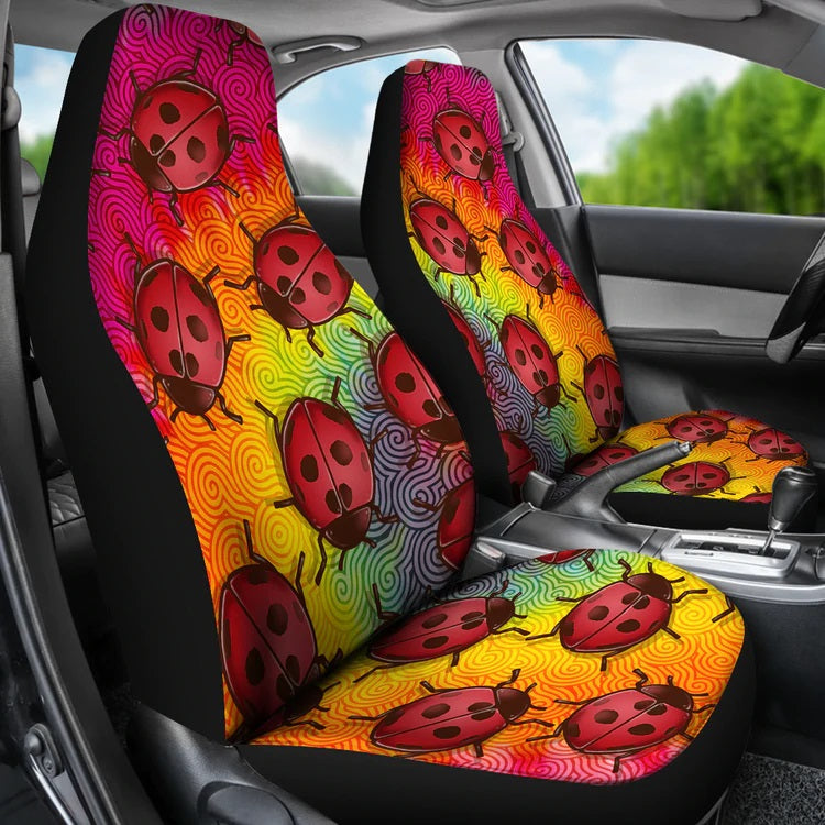 Lady Bug Swirl Car Seat Cover Nearkii